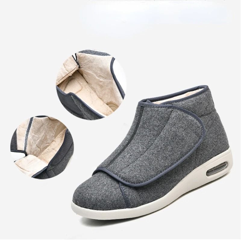 Fashion Walking Shoes Winter Velvet Orthopedic Comfortable Wide Feet Diabetic Shoes