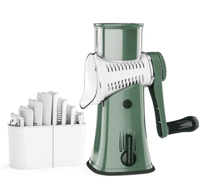 5 In 1 Rotary Cheese Grater And Vegetable Slicer With Mandoline Cutter And Nut Chopper 4