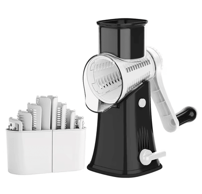 5 In 1 Rotary Cheese Grater And Vegetable Slicer With Mandoline Cutter And Nut Chopper 5