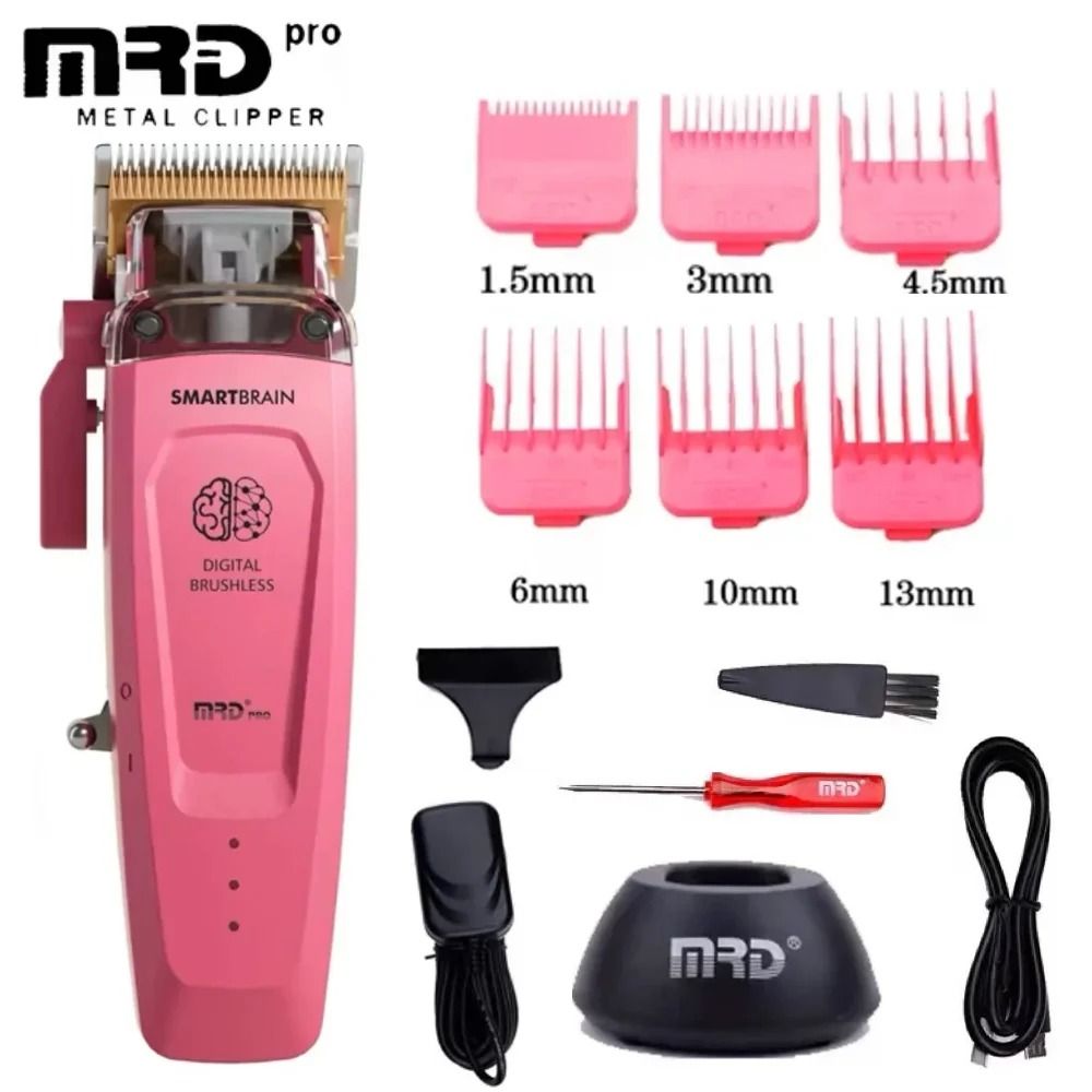 Smart Brain Hair Clipper Professional Full Metal Cordless Trimmer With Digital Brushless Motor 9