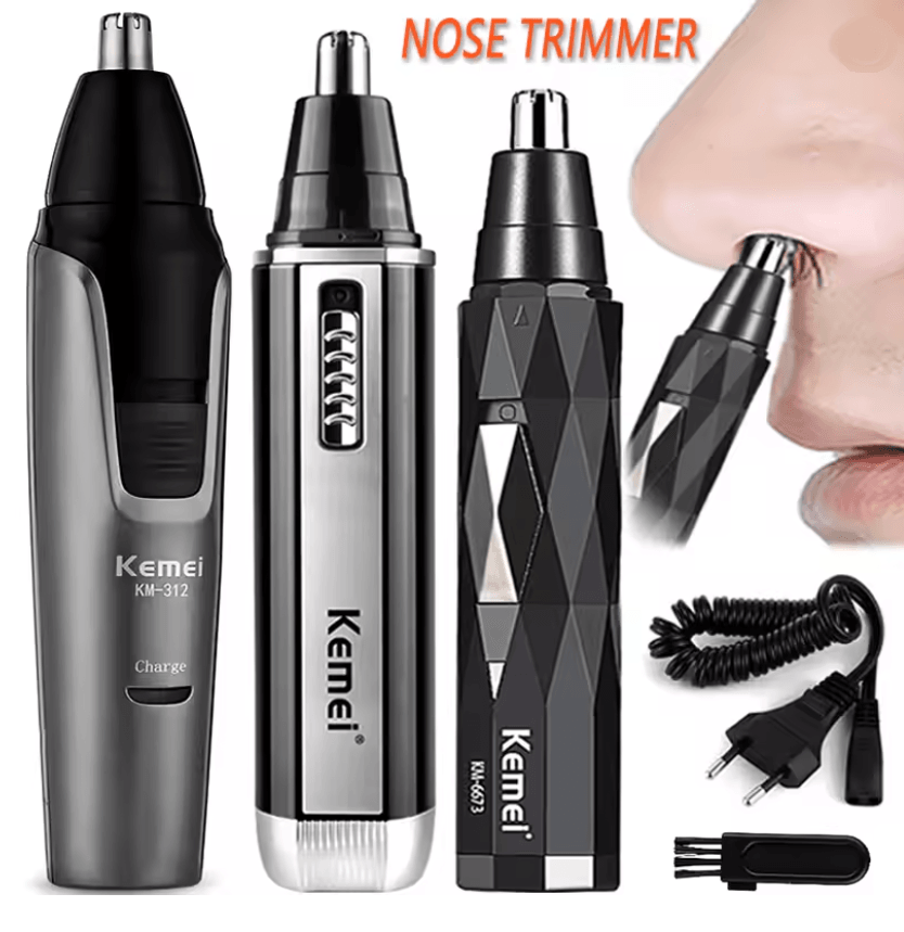 2 in 1 Nose Hair Trimmer and Beard Trimmer Rechargeable Grooming Tool for Men