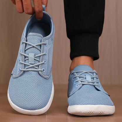 Wide Toe Men Shoes Breathable Knitted Mesh Soft Sole Casual Walking Shoes 8