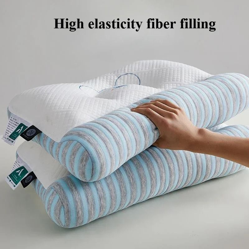 Soft Knitted Fabric Neck Pillow Comfort High Resilience Support 2