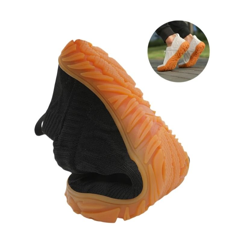 Breathable Knitted Mens Vulcanized Slip On Casual Shoes Comfortable Outdoor Footwear 1