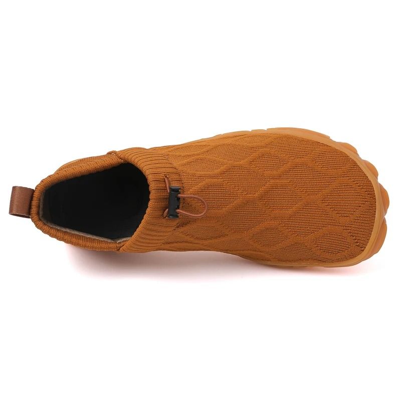 Breathable Knitted Mens Vulcanized Slip On Casual Shoes Comfortable Outdoor Footwear 2