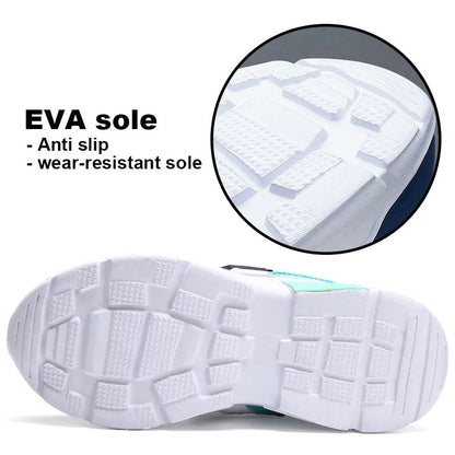 Kids Sneakers Breathable Mesh Running Shoes With Hook And Loop Closure 5