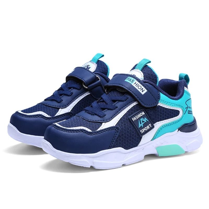 Kids Sneakers Breathable Mesh Running Shoes With Hook And Loop Closure 7