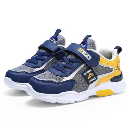 Kids Sneakers Breathable Mesh Running Shoes With Hook And Loop Closure 8