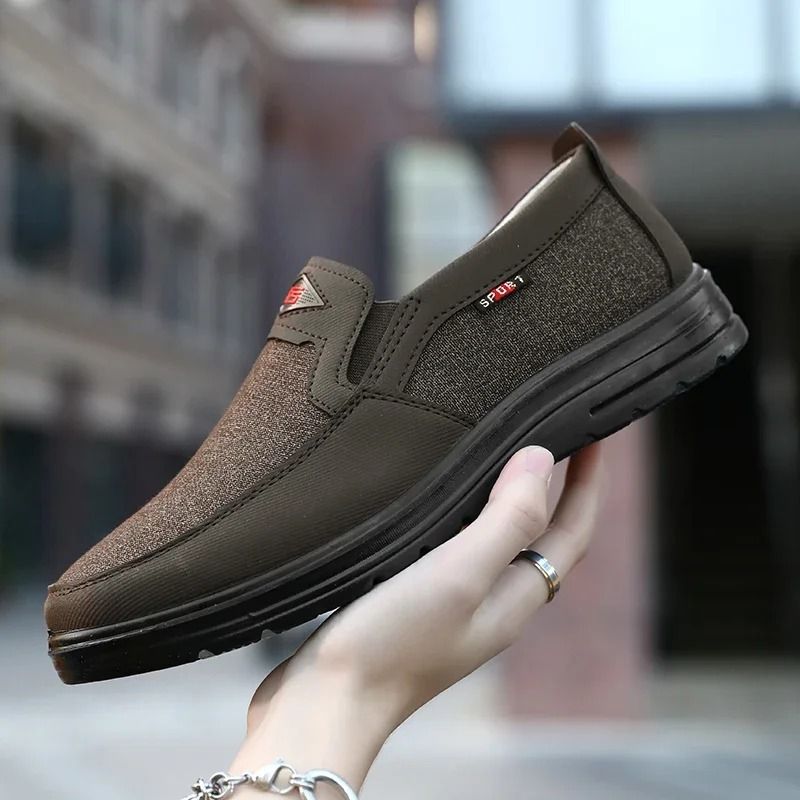Lightweight Men Casual Canvas Loafers Breathable Non Slip Driving Shoes 3