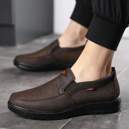 Lightweight Men Casual Canvas Loafers Breathable Non Slip Driving Shoes 5
