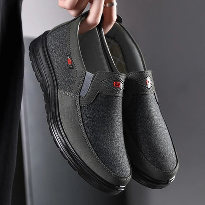 Lightweight Men Casual Canvas Loafers Breathable Non Slip Driving Shoes 6