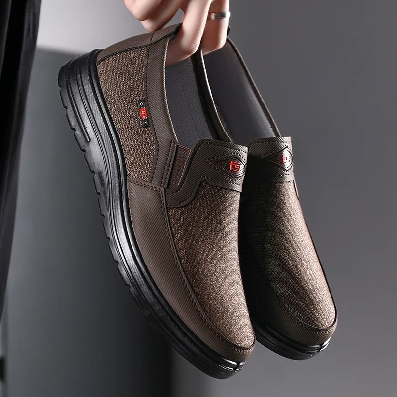 Lightweight Men Casual Canvas Loafers Breathable Non Slip Driving Shoes 7