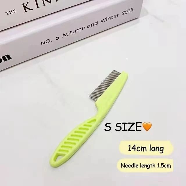 Stainless Steel Pet Shedding Comb For Cats And Dogs 2
