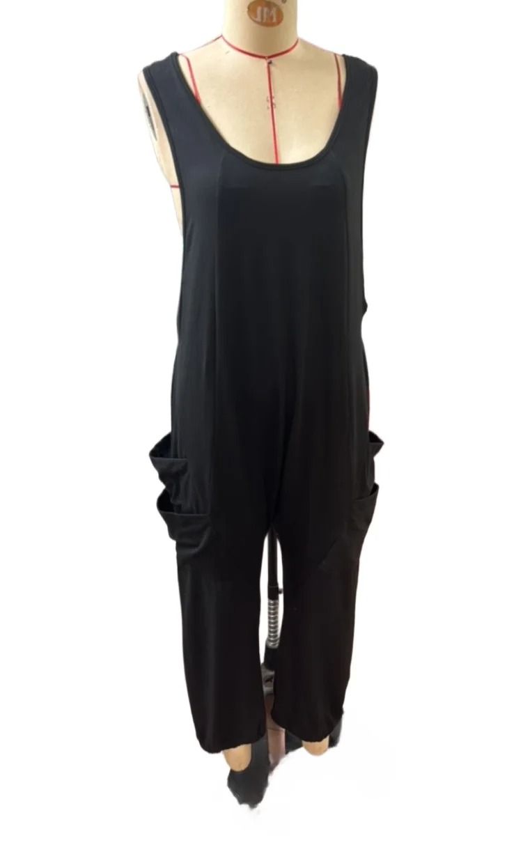 Casual Sleeveless Baggy Harem Jumpsuit Loose Wide Leg Overalls For Women 6