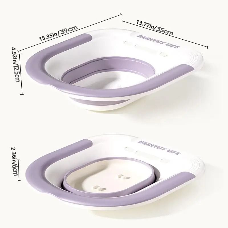 Folding Toilet Sitz Bath For Postpartum Hemorrhoid Relief And Personal Care 1