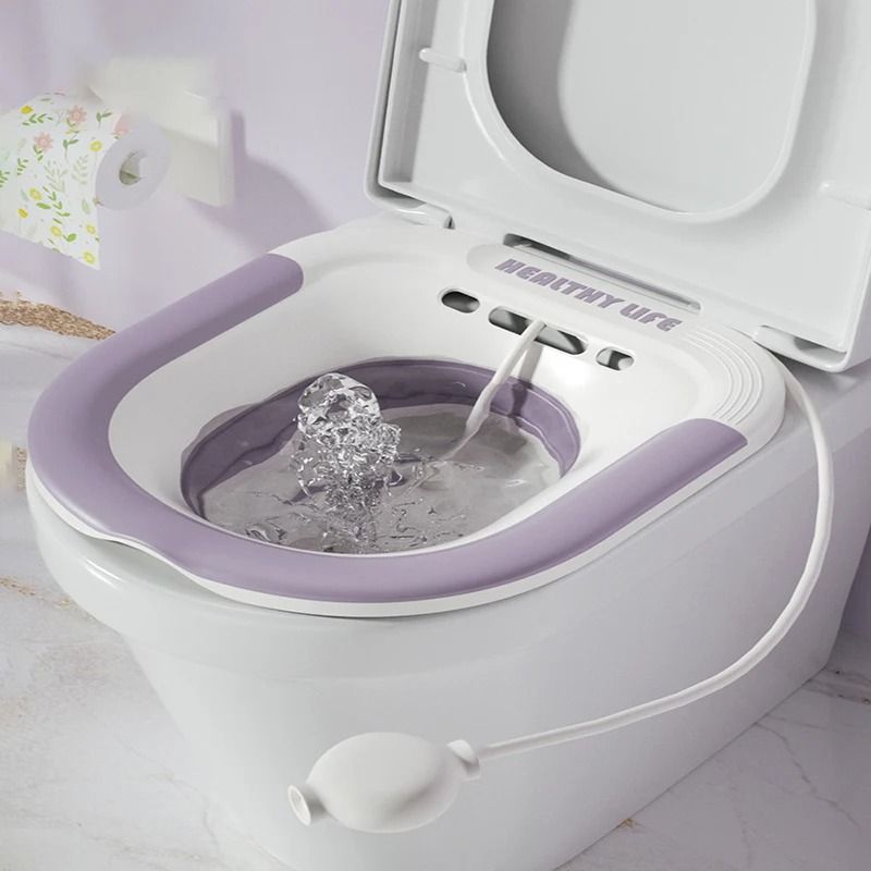 Folding Toilet Sitz Bath For Postpartum Hemorrhoid Relief And Personal Care 7