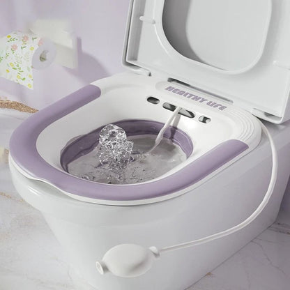 Folding Toilet Sitz Bath For Postpartum Hemorrhoid Relief And Personal Care 7