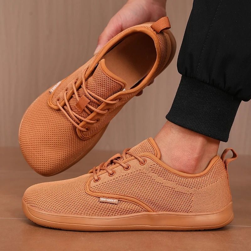 Men Wide Toe Barefoot Casual Canvas Flat Shoes Breathable Mesh Sneakers 9