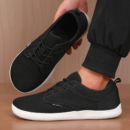 Men Wide Toe Barefoot Casual Canvas Flat Shoes Breathable Mesh Sneakers 10