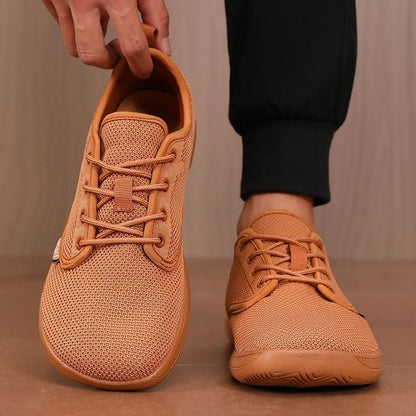 Men Wide Toe Barefoot Casual Canvas Flat Shoes Breathable Mesh Sneakers 4
