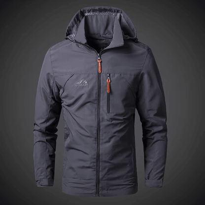 Mens Windbreaker Jacket Waterproof Hooded Military Style Outdoor Coat 3