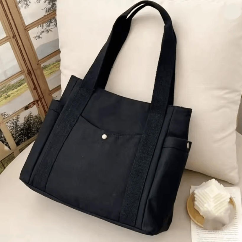 Large Capacity Canvas Tote Bag Versatile Shoulder Bag For Work School And Travel 3