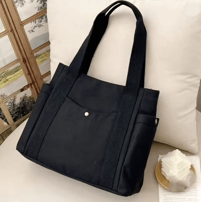 Large Capacity Canvas Tote Bag Versatile Shoulder Bag For Work School And Travel 3
