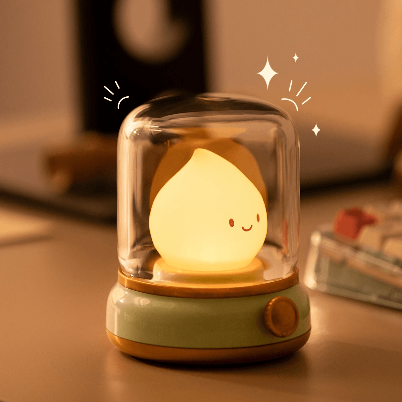 Mini LED Night Lamp Rechargeable Portable Table Lamp for Bedroom and Home Decor