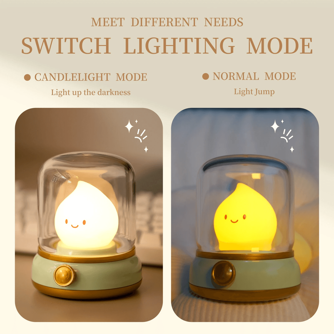 Mini LED Night Lamp Rechargeable Portable Table Lamp For Bedroom And Home Decor 1