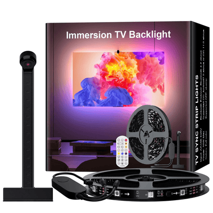 Smart TV Backlight with Camera Sync RGBIC USB LED Strip for Screen and Gaming Setup