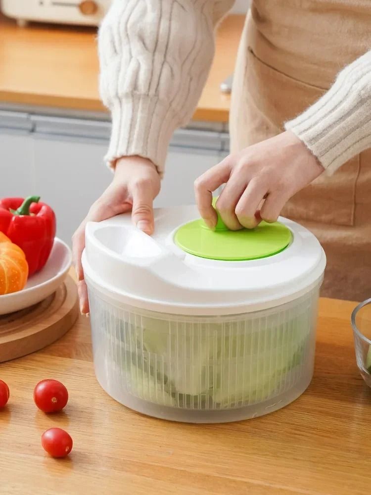 Salad Spinner Lettuce Washer And Vegetable Dryer Kitchen Strainer 2