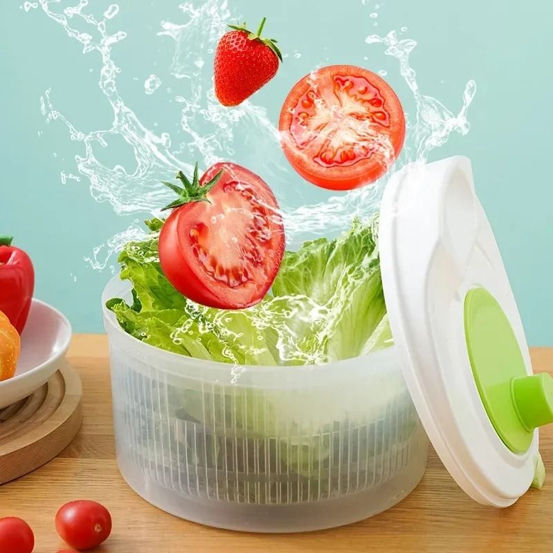 Salad Spinner Lettuce Washer And Vegetable Dryer Kitchen Strainer 4