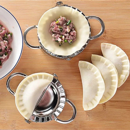 Stainless Steel Dumpling Maker Press for Pastry Ravioli and Pie Wrappers
