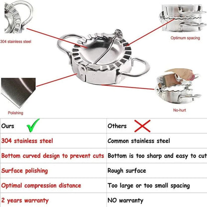 Stainless Steel Dumpling Maker Press For Pastry Ravioli And Pie Wrappers 2