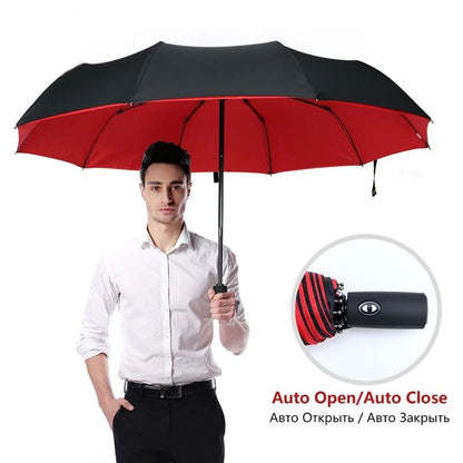 Windproof Double Layer Fully Automatic Folding Umbrella