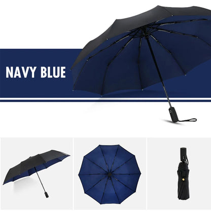 Windproof Double Layer Fully Automatic Folding Umbrella 11
