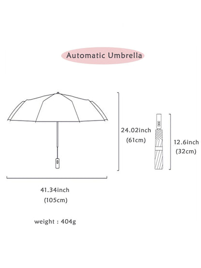 Windproof Double Layer Fully Automatic Folding Umbrella 4