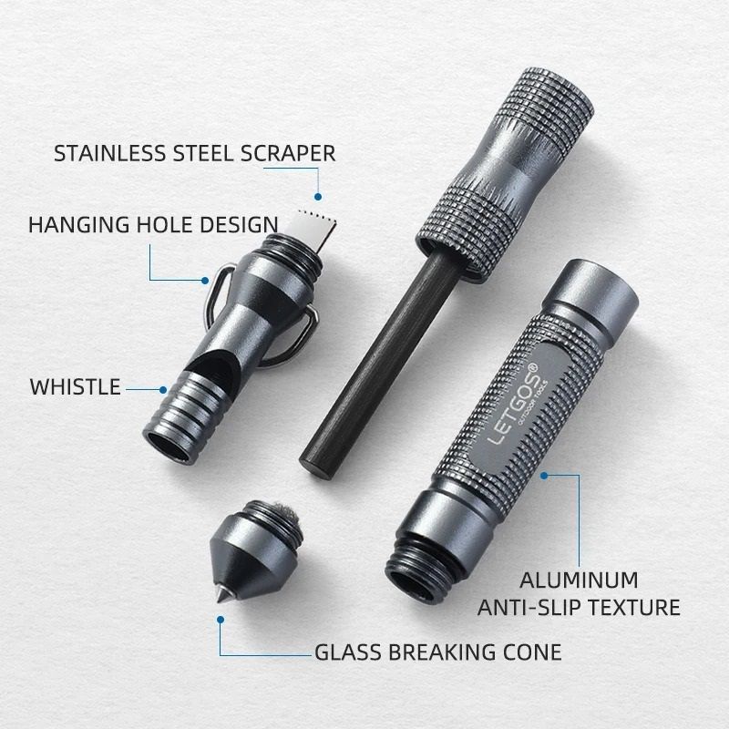 Multi Functional Survival Whistle With Glass Breaker And Rescue Features 2
