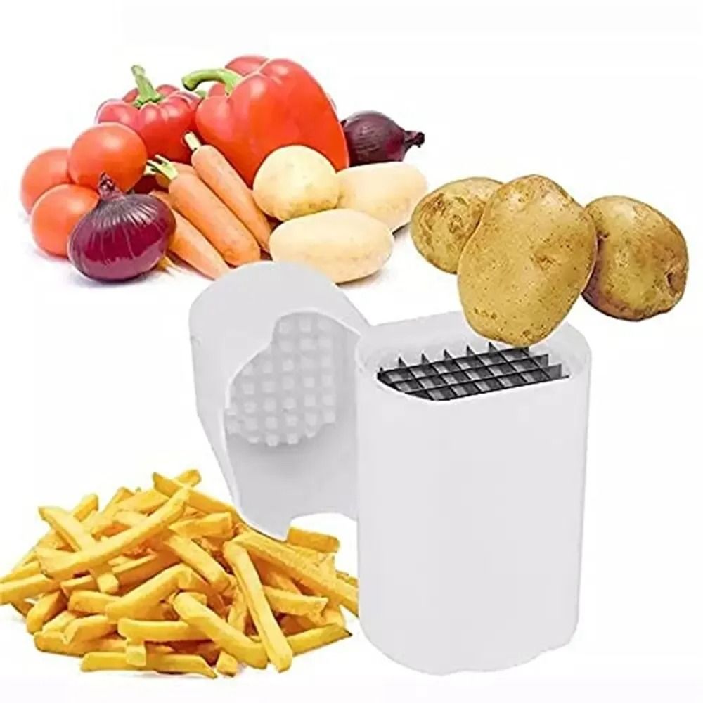 French Fry Cutter and Vegetable Slicer with Stainless Steel Blade