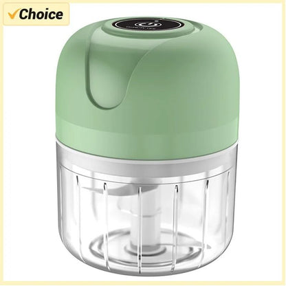 Portable Electric Garlic Chopper USB Rechargeable Mini Food Processor 250ml