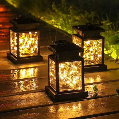 Solar Powered LED Lantern for Indoor and Outdoor Ambience