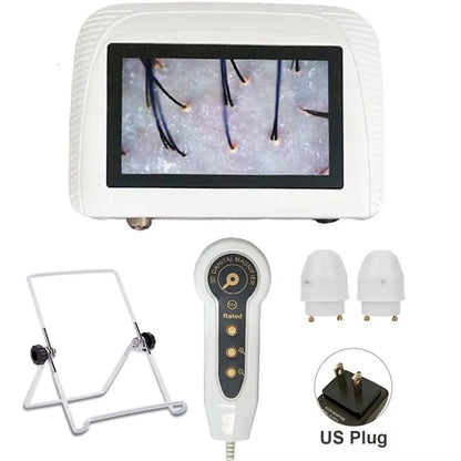 Five Inch Skin And Hair Analyzer With Rechargeable Power And Dual Lenses 4