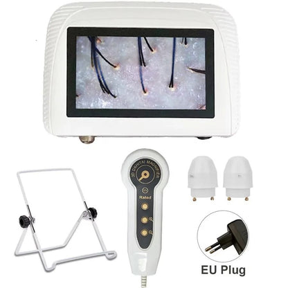 Five Inch Skin And Hair Analyzer With Rechargeable Power And Dual Lenses 6