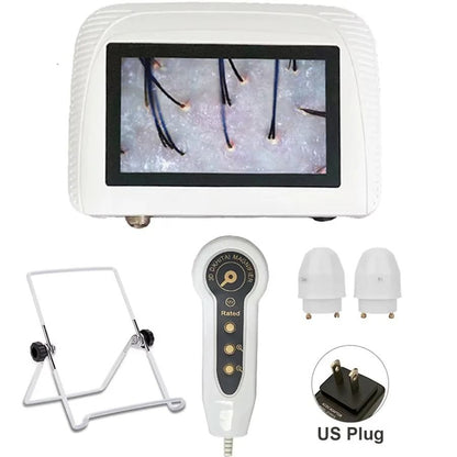 Five Inch Skin And Hair Analyzer With Rechargeable Power And Dual Lenses 7