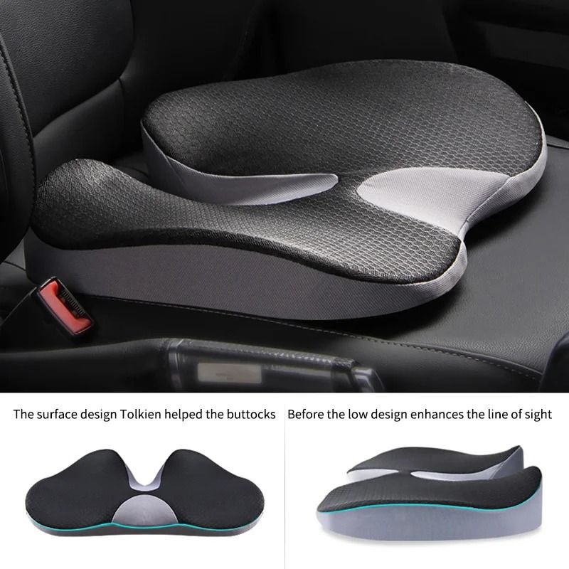 Orthopedic Memory Foam Seat Cushion for Tailbone and Sciatica Relief
