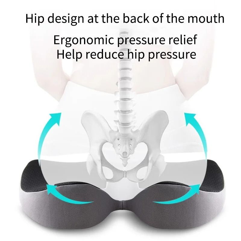 Orthopedic Memory Foam Seat Cushion For Tailbone And Sciatica Relief 3