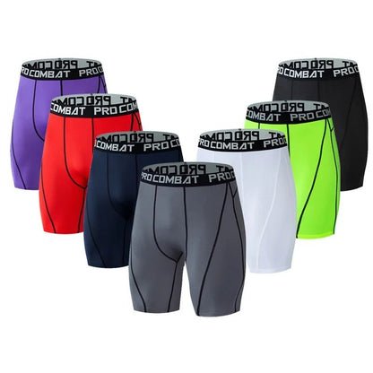 Compression Gym Shorts for Men with Muscle Support