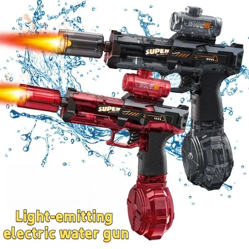 Electric Water Gun with Light and Flame Spray Effect
