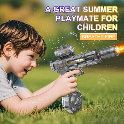 Electric Water Gun With Light And Flame Spray Effect 4