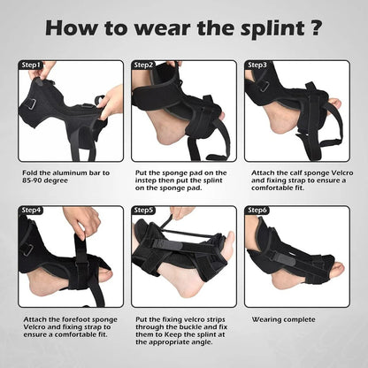 Adjustable Night Splint For Plantar Fasciitis And Achilles Tendon Relief 3